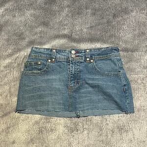 2000s nobo mini jean skirt